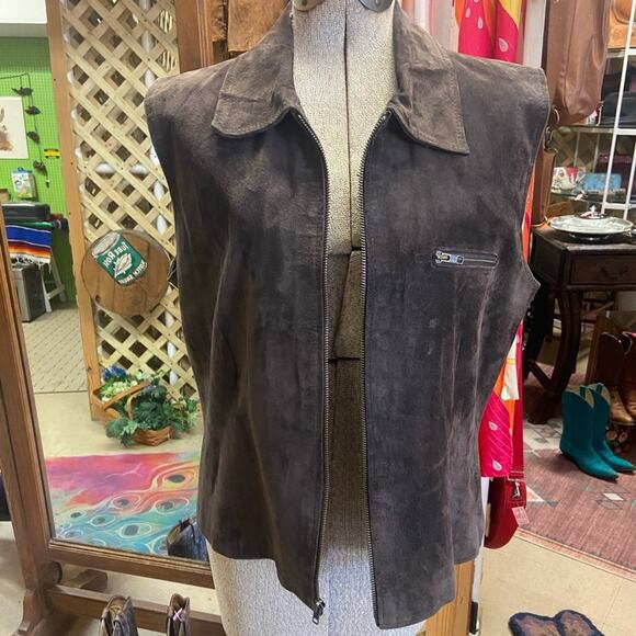 Hunt Club Other - Men's Brown Leather Vest (D)